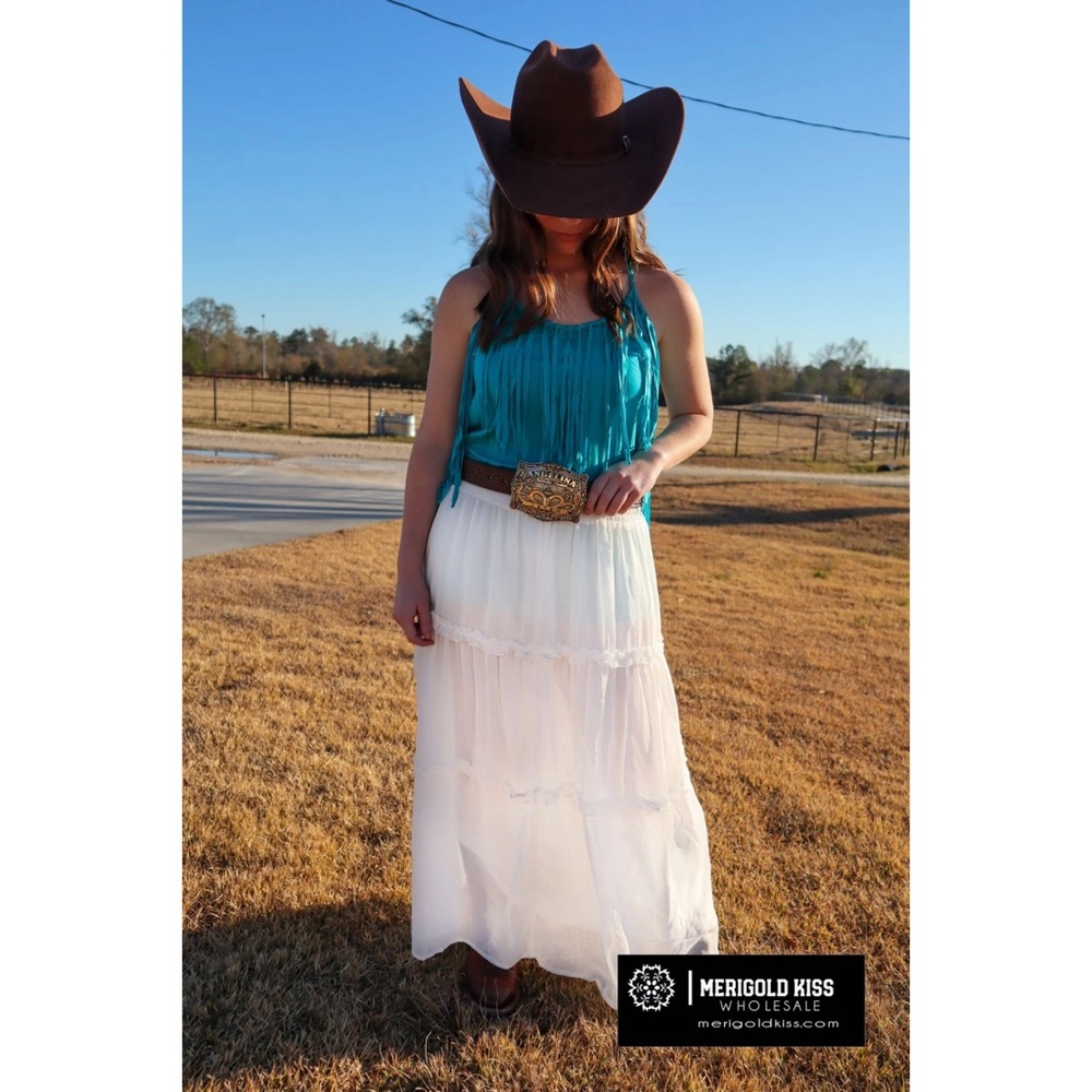 Blown Away Long Chiffon Skirt